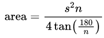 Area of a Regular Polygon Formula