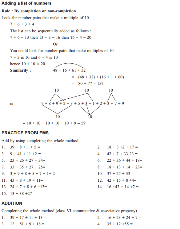 Vedic Maths Addition and Subtraction Tricks 3