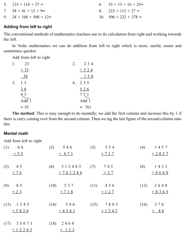 Vedic Maths Addition and Subtraction Tricks 4