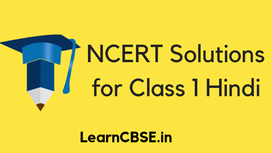 NCERT Solutions for Class 1 Hindi