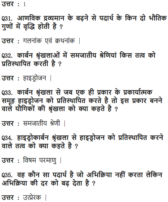 NCERT Solutions for Class 10 Science Chapter 4 Carbon and Its Compounds Hindi Medium 15