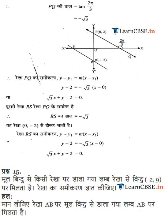 Chapter 10 Straight Lines Exercise 10.2