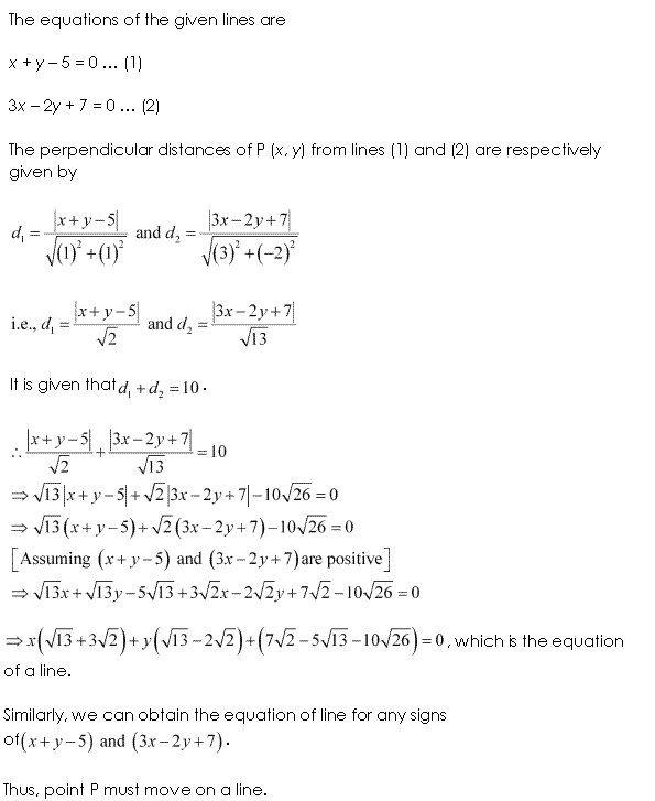 Class 11 Maths NCERT Solutions Chapter 10 Straight Lines Miscellaneous Exercise A20.1