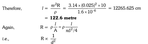 NCERT Solutions for Class 10 Science Chapter 12 Electricity Chapter End Questions Q6.1