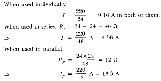 NCERT Solutions for Class 10 Science Chapter 12 Electricity Text Book Questions Q13