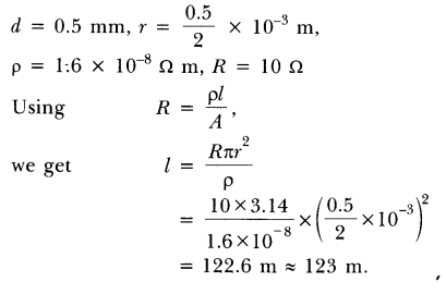 NCERT Solutions for Class 10 Science Chapter 12 Electricity Text Book Questions Q6