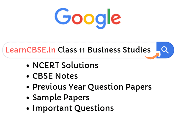 NCERT Solutions for Class 11 Business Studies