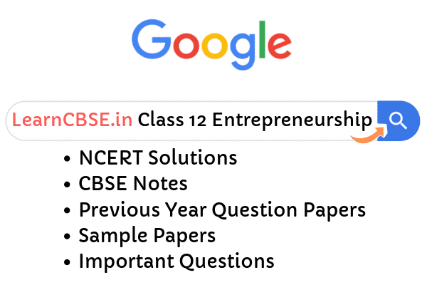 NCERT Solutions for Class 12 Entrepreneurship