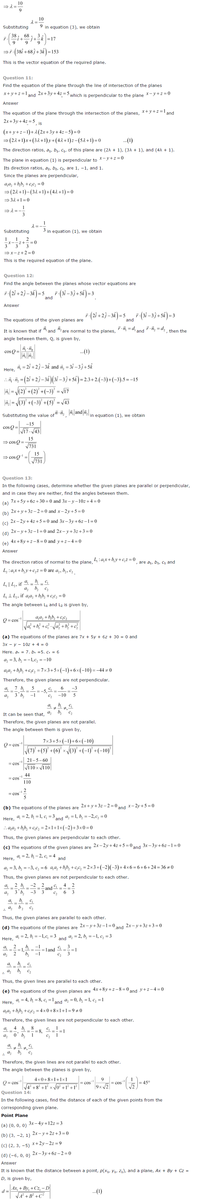 NCERT Solutions for Class 12 Maths Chapter 11 Three Dimensional Geometry 7