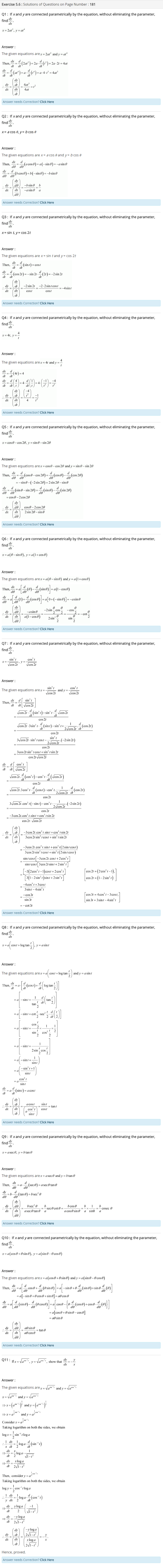 NCERT Solutions for Class 12 Maths Chapter 5 Continuity and Differentiability 7