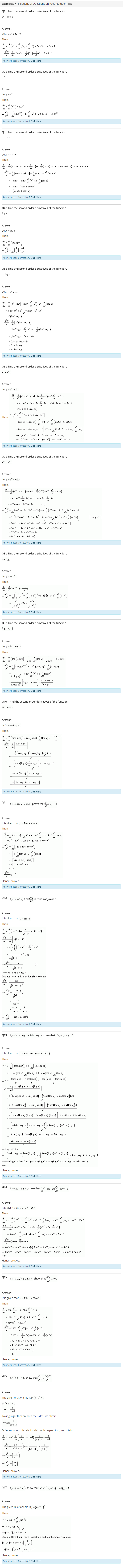 NCERT Solutions for Class 12 Maths Chapter 5 Continuity and Differentiability 8