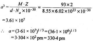 NCERT Solutions For Class 12 Chemistry Chapter 1 The Solid State Exercises Q13