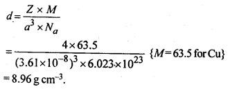 NCERT Solutions For Class 12 Chemistry Chapter 1 The Solid State Exercises Q15