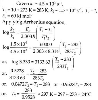 NCERT Solutions For Class 12 Chemistry Chapter 4 Chemical Kinetics Exercises Q28