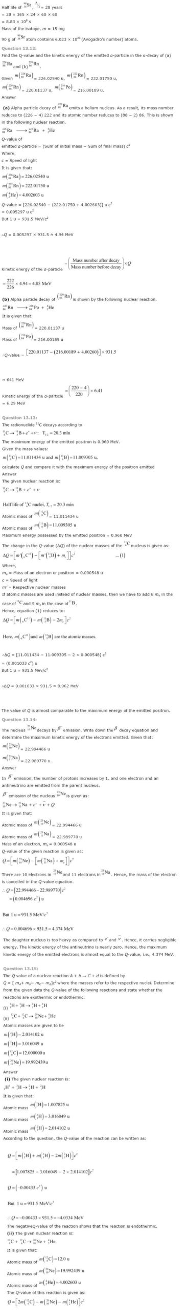 NCERT Solutions For Class 12 Physics Chapter 13 Nuclei 3