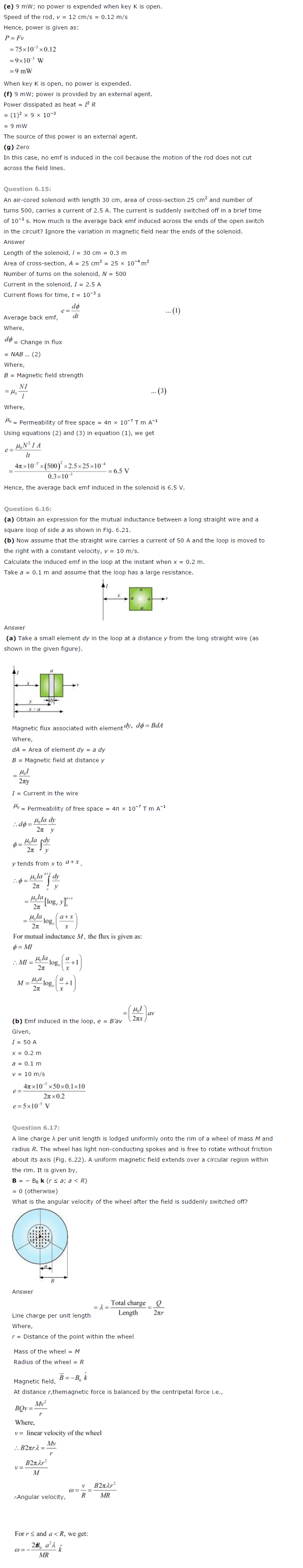 NCERT Solutions For Class 12 Physics Chapter 6 Electromagnetic Induction 3