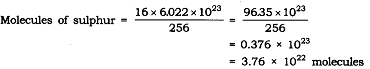 NCERT Solutions For Class 9 Science Chapter 3 Atoms and Molecules Textbook Questions Q10