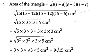 NCERT Solutions for Class 9 Maths Chapter 12 Heron's Formula Ex 12.1 Q6