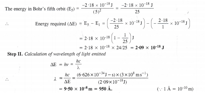 NCERT Solutions for Class 11 Chemistry Chapter 2 Structure of Atom Q18.1