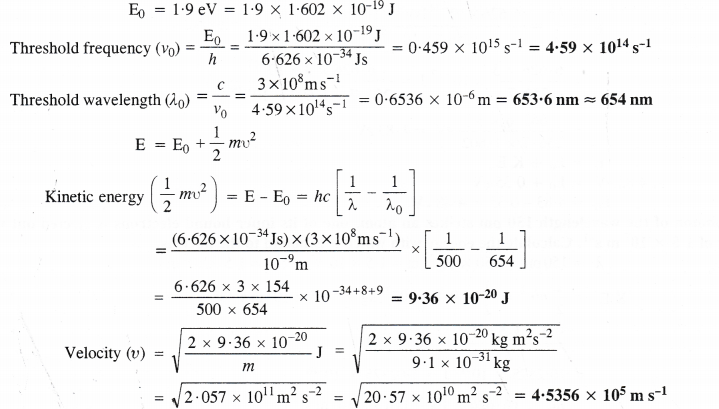 NCERT Solutions for Class 11 Chemistry Chapter 2 Structure of Atom Q51