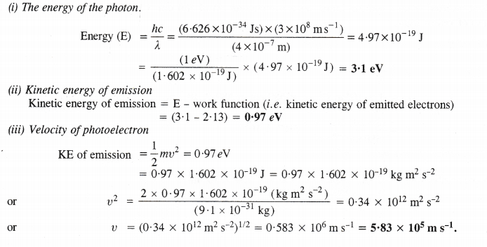 NCERT Solutions for Class 11 Chemistry Chapter 2 Structure of Atom Q9