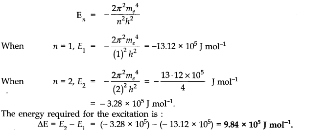 NCERT Solutions for Class 11 Chemistry Chapter 2 Structure of Atom SAQ Q8