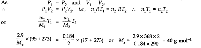 NCERT Solutions for Class 11 Chemistry Chapter 5 States of Matter Q18