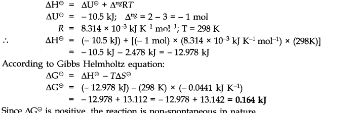 NCERT Solutions for Class 11 Chemistry Chapter 6 Thermodynamics Q19.1