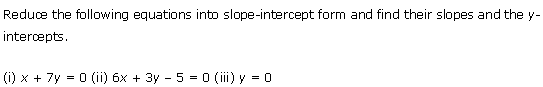 NCERT Solutions for Class 11 Maths Chapter 10 Straight Lines Ex 10.3 Q1