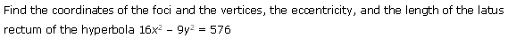 NCERT Solutions for Class 11 Maths Chapter 11 Conic Sections Ex 11.4 Q4