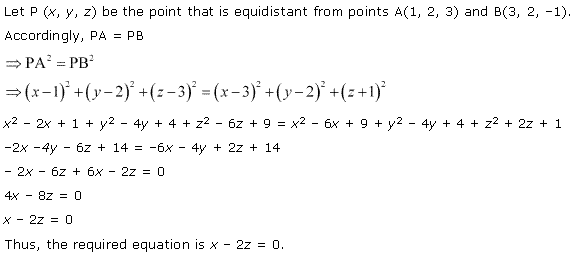 NCERT Solutions for Class 11 Maths Chapter 12 Introduction to three Dimensional Geometry Ex 12.2 Q4.1