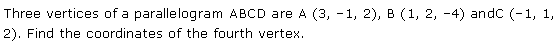 NCERT Solutions for Class 11 Maths Chapter 12 Introduction to three Dimensional Geometry Miscellaneous Ex Q1