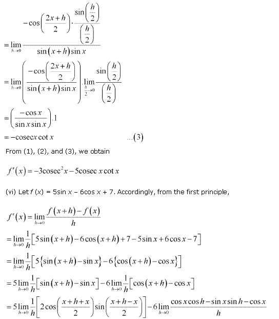 NCERT Solutions for Class 11 Maths Chapter 13 Limits and Derivatives Ex 13.2 Q11.8