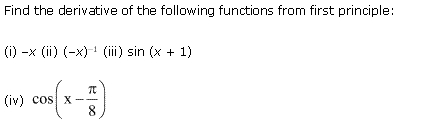 NCERT Solutions for Class 11 Maths Chapter 13 Limits and Derivatives Miscellaneous Ex Q1