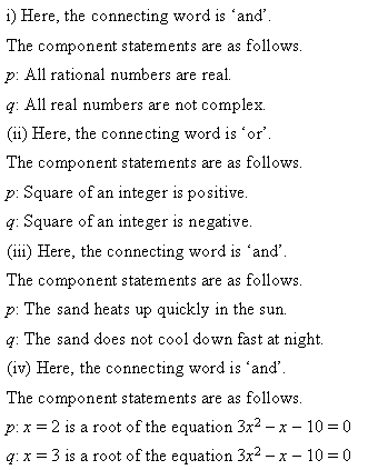 NCERT Solutions for Class 11 Maths Chapter 14 Mathematical Reasoning Ex 14.3 Q1.1