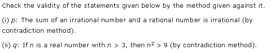 NCERT Solutions for Class 11 Maths Chapter 14 Mathematical Reasoning Miscellaneous Ex Q6