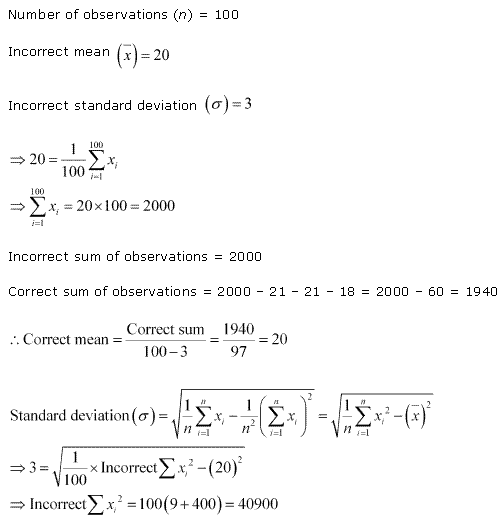 NCERT Solutions for Class 11 Maths Chapter 15 Statistics Miscellaneous Ex Q7.1