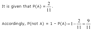 NCERT Solutions for Class 11 Maths Chapter 16 Probability Ex 16.3 Q9.1