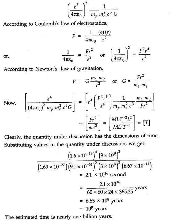 NCERT Solutions for Class 11 Physics Chapter 2 Units and Measurements Q33.1