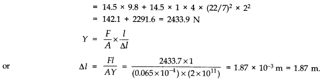 NCERT Solutions for Class 11 Physics Chapter 9 Mechanical Properties of Solids Q11